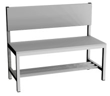 Šatnová lavice LAV 10O - šířka 1000 mm