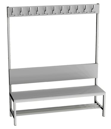 Šatnová lavice LAV 15V - šířka 1500 mm - 1