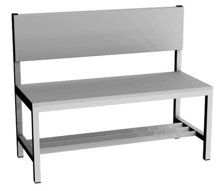 Šatnová lavice LAV 10O - šířka 1000 mm - 1