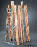 Regál na svislé skladování MINI-RACK přístavný (6  modelů)