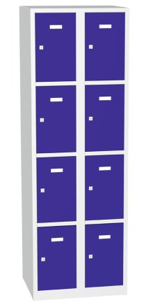 Kovová skříň s uzamykatelnými boxy typ A8234 - 1