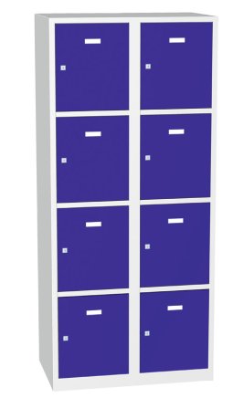 Kovová skříň s uzamykatelnými boxy typ A8244 - 1