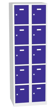 Kovová skříň s uzamykatelnými boxy typ A8235 - 1