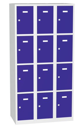 Kovová skříň s uzamykatelnými boxy typ A8334 - 1