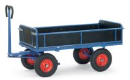 Ruční valníkový vozík s gumovými koly a tažným okem 6453VZ, 6454VZ, 6455VZ, 6456VZ (4 modely) - 1