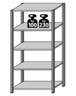 Základní regál FIX pozink typ 2172