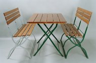 Zahradní set -  2x lavička Berta, 1x stůl Klasik - 1