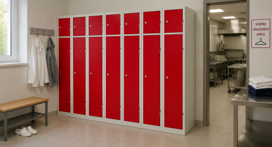 Skříně na výměnu pracovních oděvů