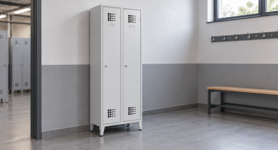 Pracovní šatní skříně kovové dvouoddílové