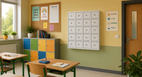18 a více uzamykatelných boxů