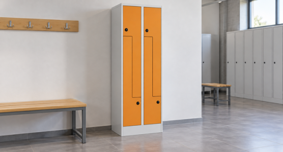 Šatní skříně s dveřmi z materiálu HPL