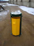 Venkovní odpadkový koš s popelníkem 60 l - 1017
