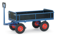 Ruční valníkový vozík s pneumatickými koly a tažným okem 6453LZ, 6454LZ, 6455LZ, 6456LZ (4 modely)