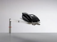 Otočný držák telefonu nebo faxu ScopeMaster - světle šedá