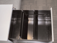 Dělící příčka kovová FLS pro 2, 3 a 4 zásuvkovou kartotéku Bisley
