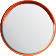 Venkovní zrcadlo s oranžovou sluneční clonou ø 600 mm AISI 304