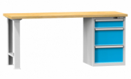 Dílenské stoly série E, šířka 1500, hloubka 700 nebo 800, výška 880 nebo 890 mm (6 modelů)