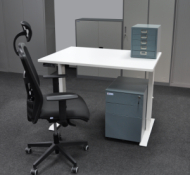 Kancelářský stůl s úložným prostorem a židlí EO12_HDT_HDK_York