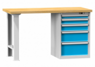 Dílenské stoly série H, šířka 1500, hloubka 700 nebo 800, výška 880 nebo 890 mm (6 modelů)