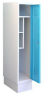 Šatní skříň kovová se sníženou výškou MSum 310S šířka 300 mm