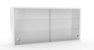 Závěsná skříň se skleněnými posuvnými dveřmi SZL (2 varianty)