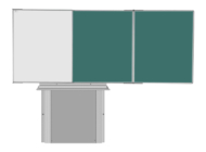 Třídílné keramické tabule s kombinovaným povrchem - TRIPTYCH (6 modelů)