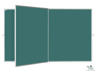 PIVOT dvoudílná tabule pro popis křídou - PIVOT KZ zelená