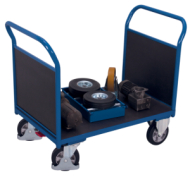 Plošinový vozík s dvěma bočnicemi s nosností 1000 kg sw-700.212 (4 modely)