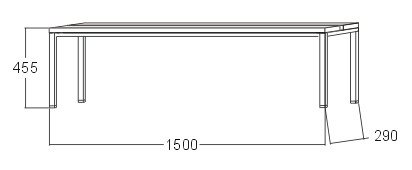 Šatnová lavice A6260 - šířka 1500 mm - 2
