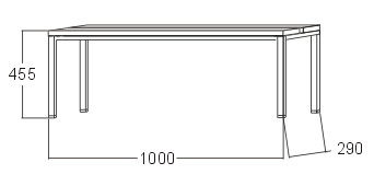 Šatnová lavice A6280 - šířka 1000 mm - 2