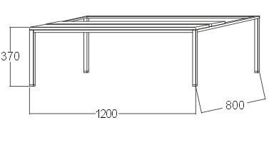 Šatnová lavice A7520 - šířka 1200 mm - 2