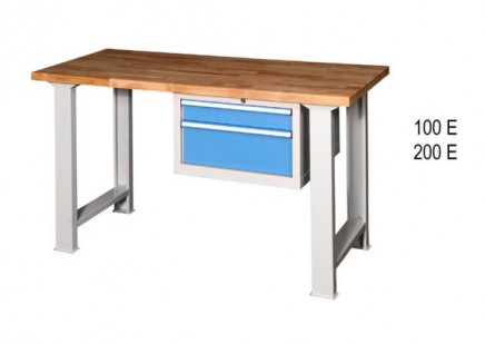 Dílenské stoly série B, šířka 1500, hloubka 700 nebo 800, výška 880 nebo 890 mm (6 modelů) - 2