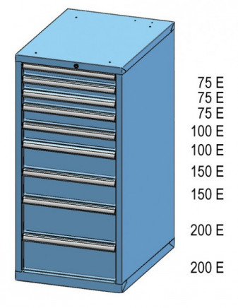 Zásuvková skříňka ZE 120-4 - 2