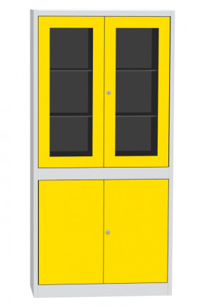 Skříň se skleněnými a plnými dveřmi Kovos SPS K1A - 3