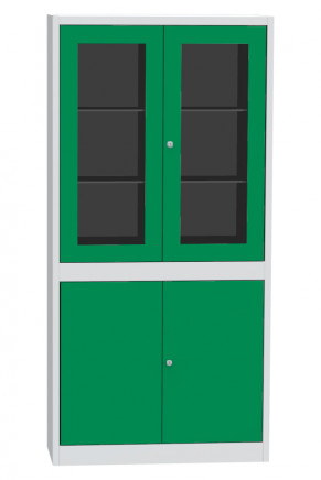 Skříň se skleněnými a plnými dveřmi Kovos SPS K1A - 6