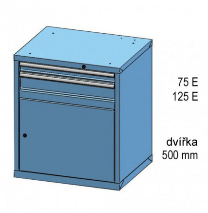 Zásuvková skříňka ZD 84-2 - 2