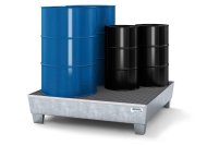 Záchytná vana na nožičkách classic-line pro 4 sudy