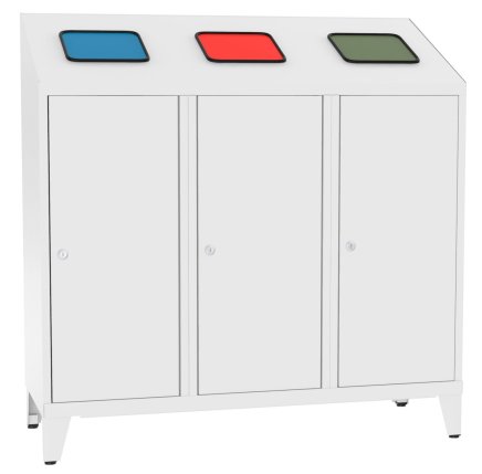 Odpadkový trojkoš na tříděný odpad MPO 03k