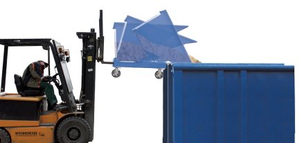 Výklopný pojízdný vozík pro objemný materiál sw-600.004 - 2