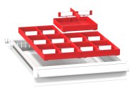 Plastové dělení zásuvek ZL 19 x 27D