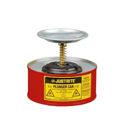 Bezpečnostní nádoba s plunžrovým pístem pro výdej kapalin, vlhčení a čištění (3 modely)