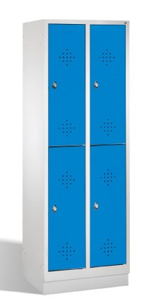 Šatní skříň kovová půlená na soklu CP 8320-20 - 3