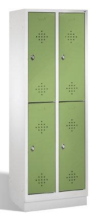 Šatní skříň kovová půlená na soklu CP 8320-20 - 6