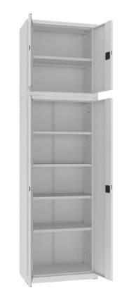 Spisová skříň kovová SBM 202 M s nástavcem SBM 802 M - 3