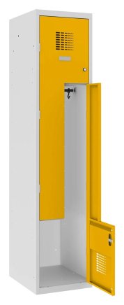 Šatní skříň kovová Sul 41 W šířka 400 mm - 5