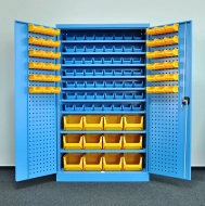 Dílenské skříně Kovos s plastovými boxy SPZ_11_0003 (9 modelů)