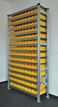 Regál s plastovými boxy 877851019 (7 modelů) - 2