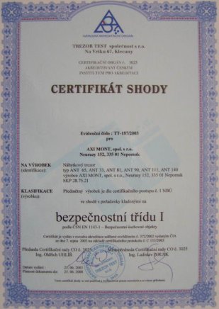 Trezor nábytkový typ ANT 140 - 3