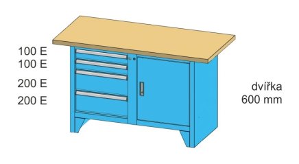 Dílenský stůl PS 1-2 - 4