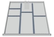 Kovové dělení zásuvek 146BLH100A